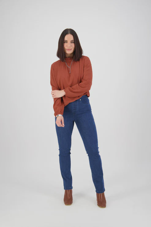 Bay Pull On Blue Denim - Vassalli