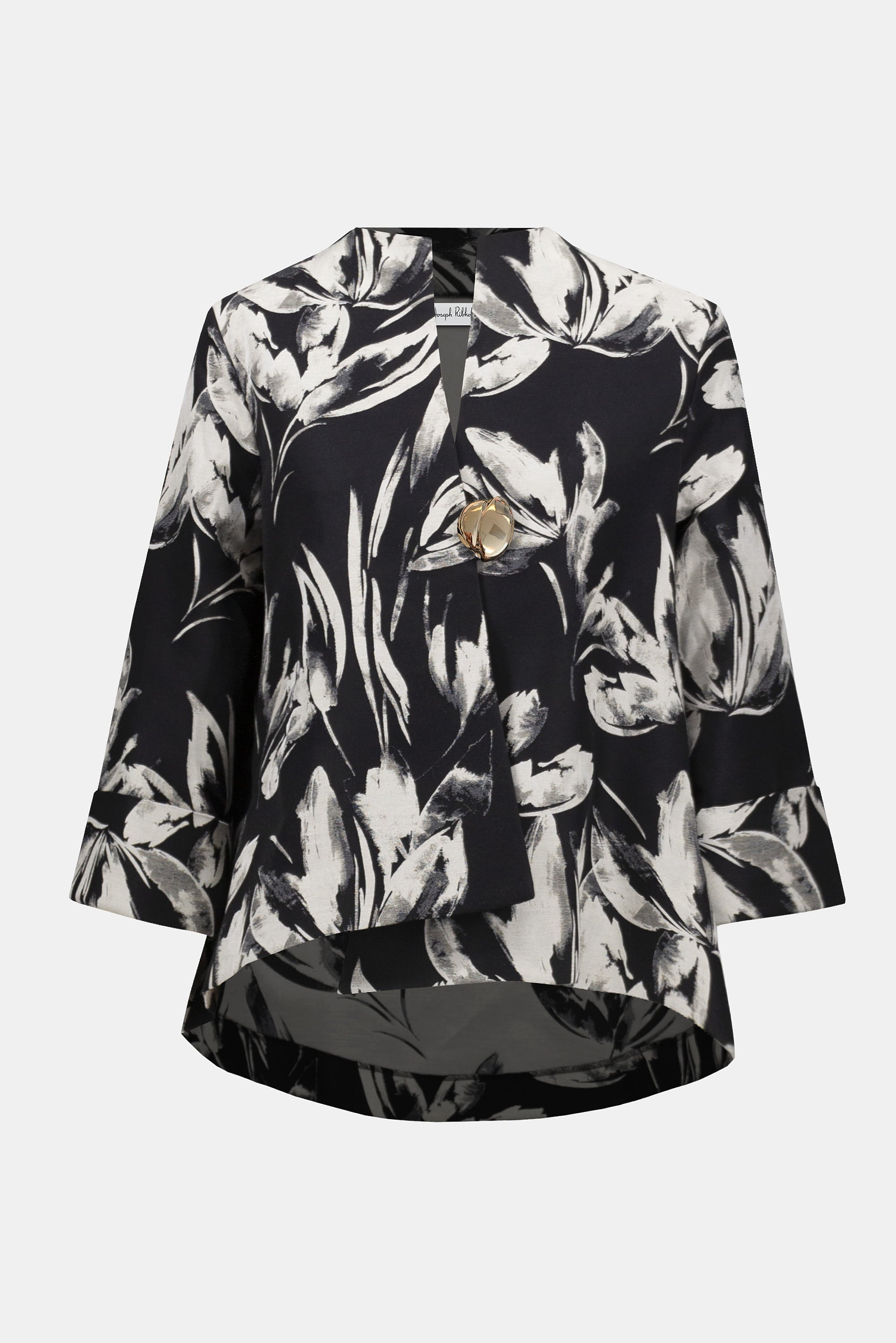 253719 Signature | Jacquard Floral Print Swing Jacket