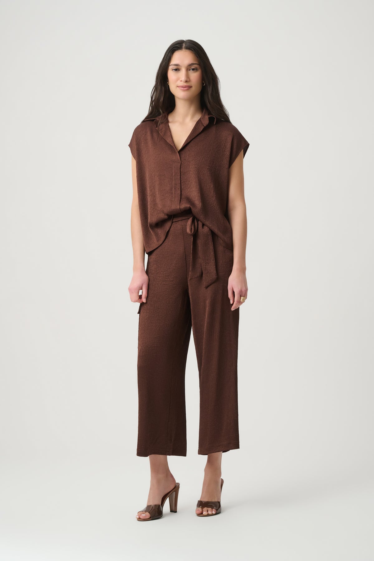 Crushed Satin Dolman Sleeve Top - Joseph Ribkoff