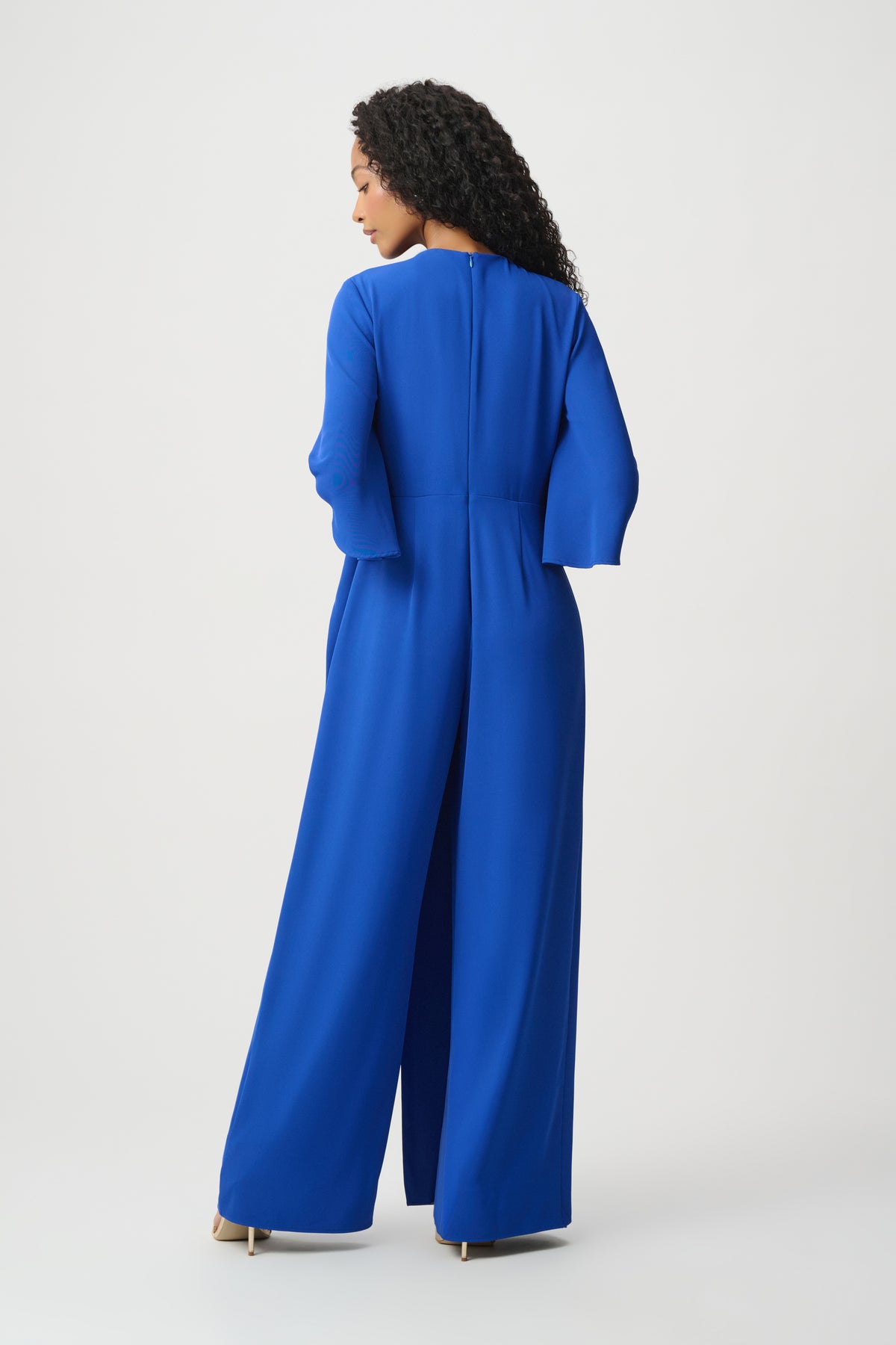 Wrap Front Wide-Leg Jumpsuit