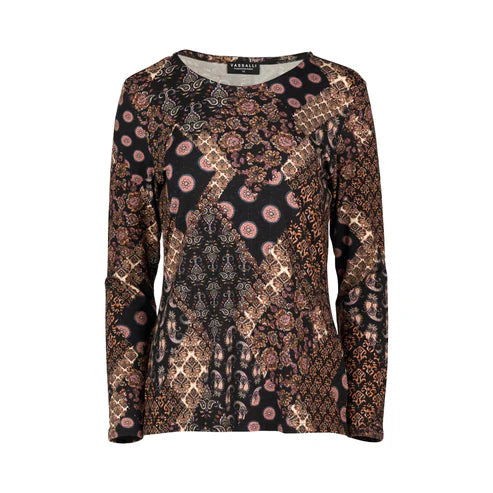 4310 Long Sleeve Round Neck Top
