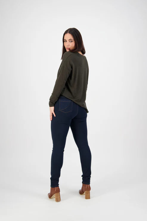 5535 Indigo Skinny Leg Vassalli Jeans