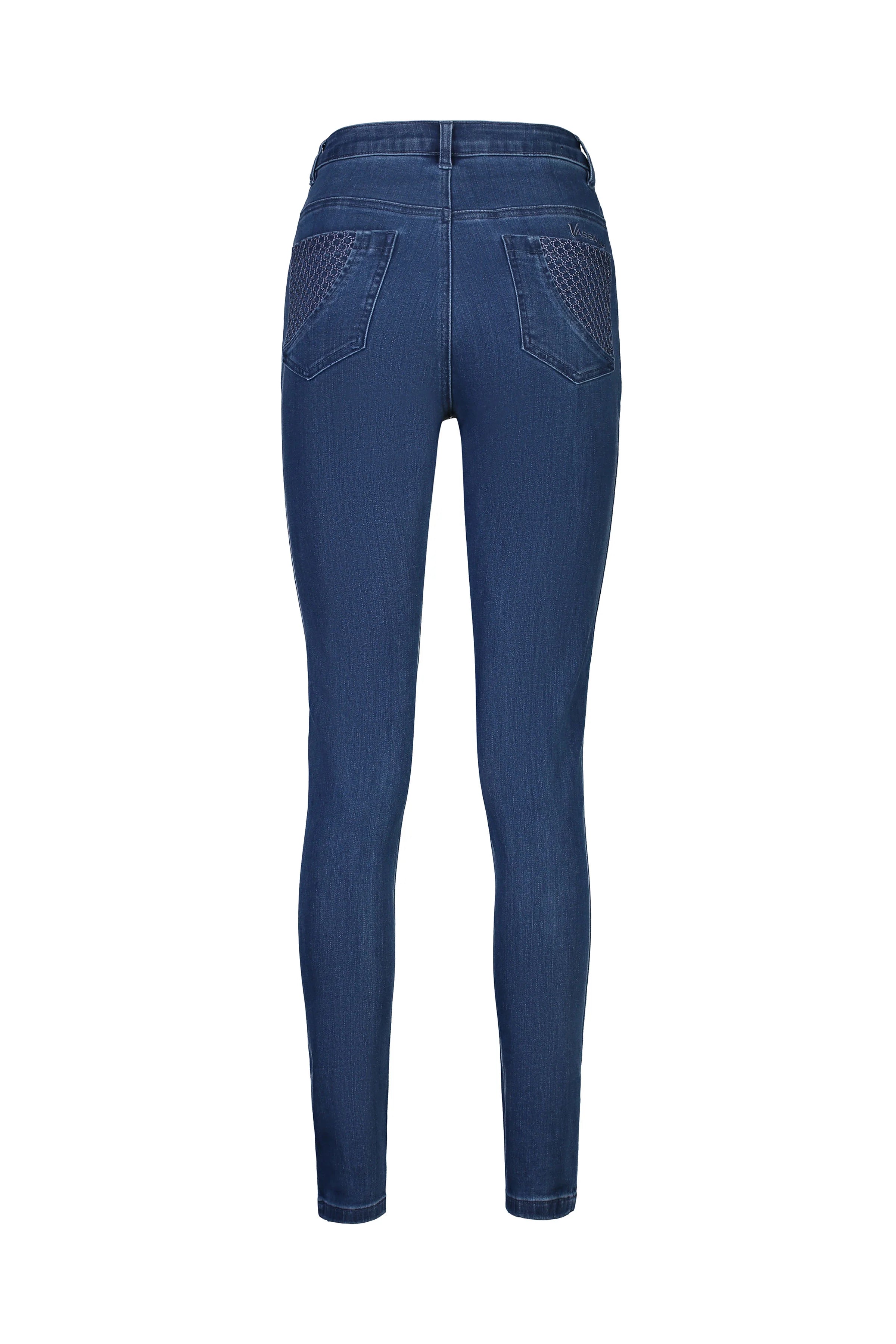 5535 - Reign Jean - Skinny Leg Full Length Basket Weave