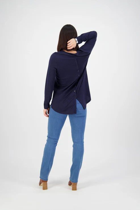 5878 - Plain New Blue Slim Leg Full Length