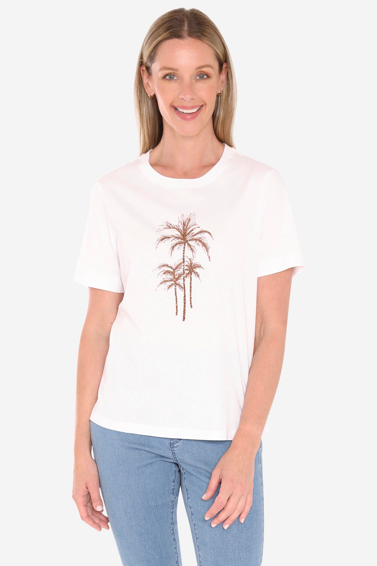 59612015A Beaded Palm Tee