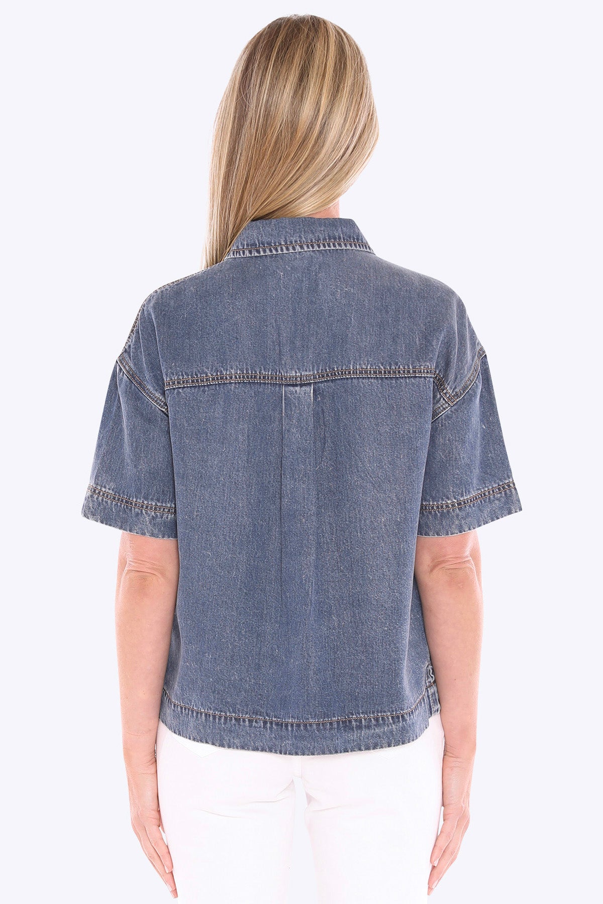 596J3125A Soft Denim S/S Shirt