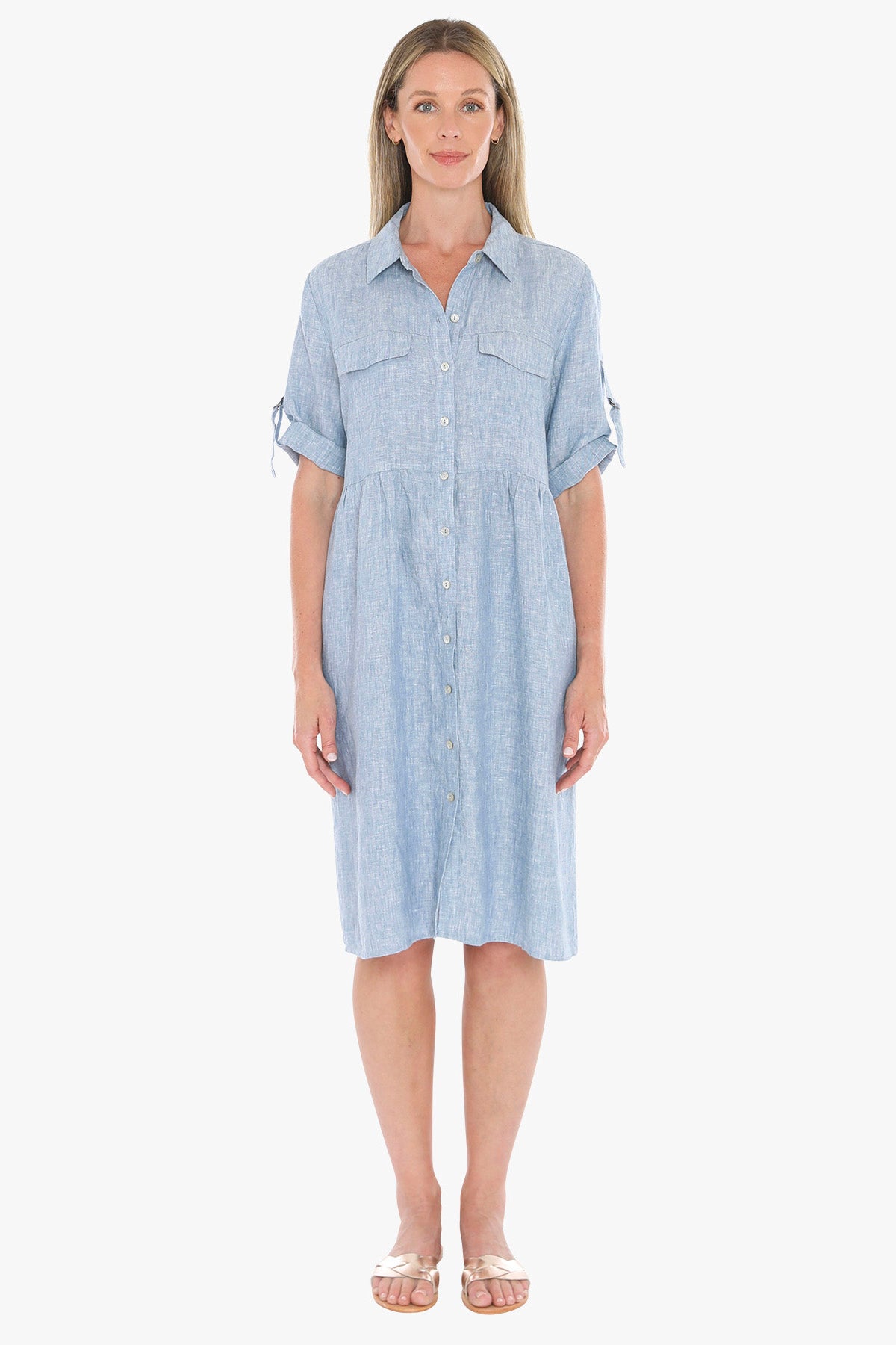 596J5098A D-Ring Slv Dress