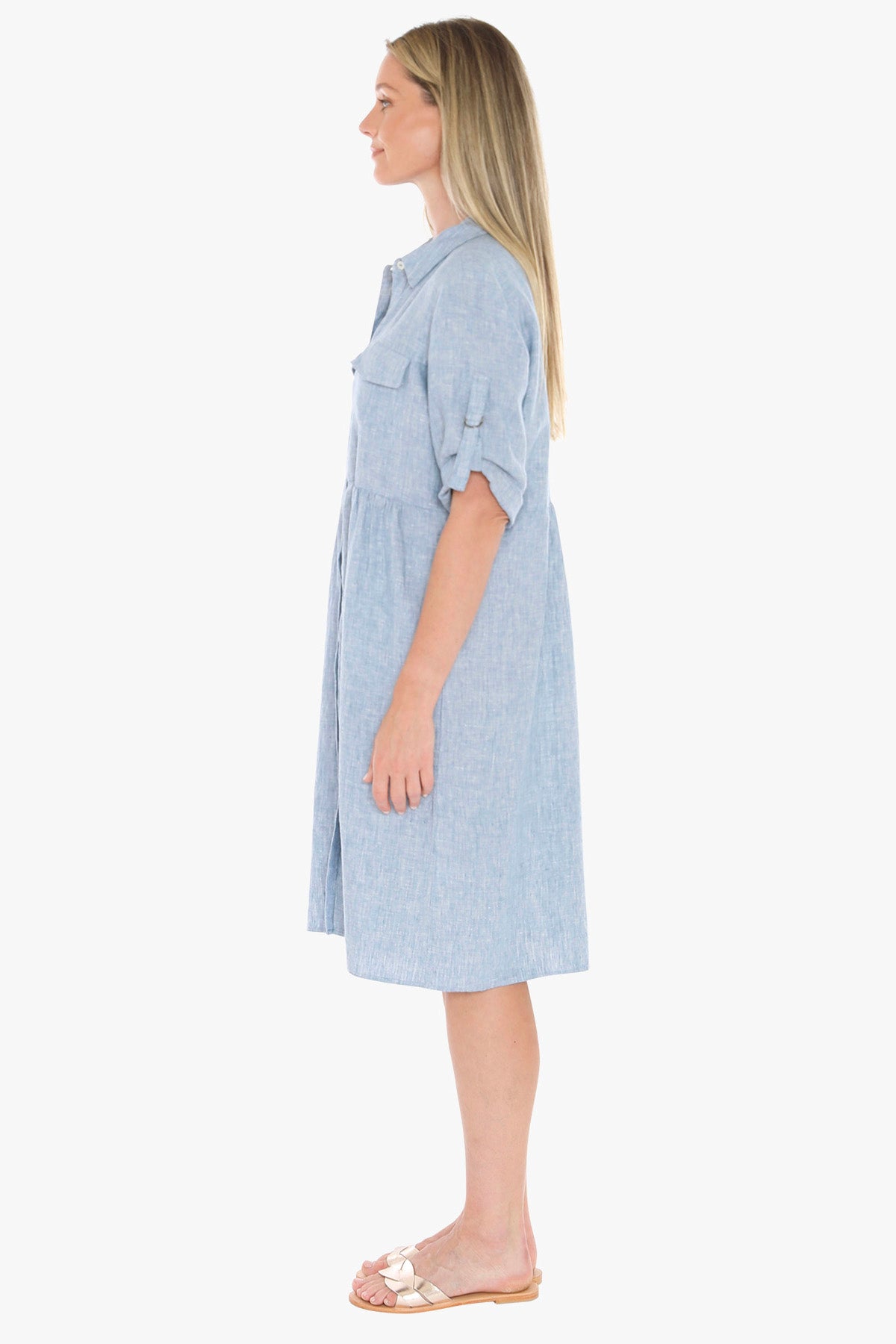 596J5098A D-Ring Slv Dress