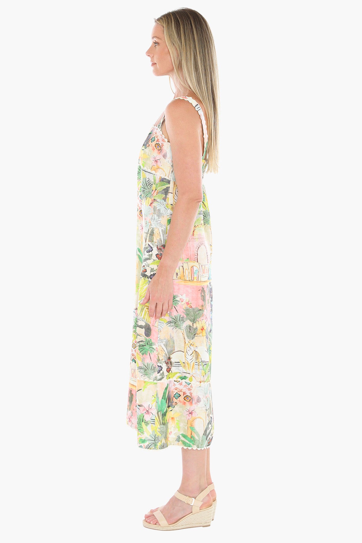 596J5159A Tiger Island Ric Rac Dress