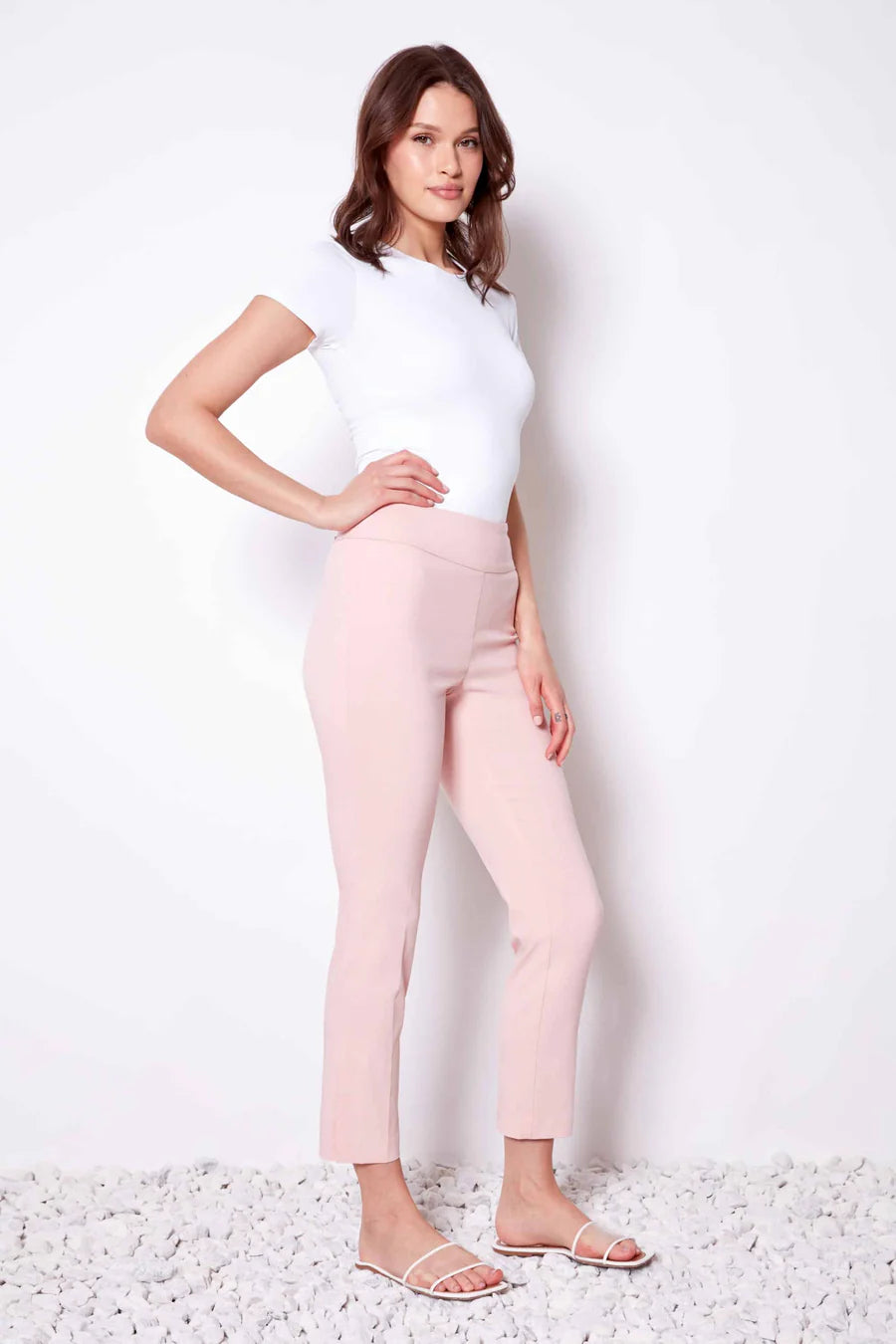 Pink Pull On Capri Pants - Up!