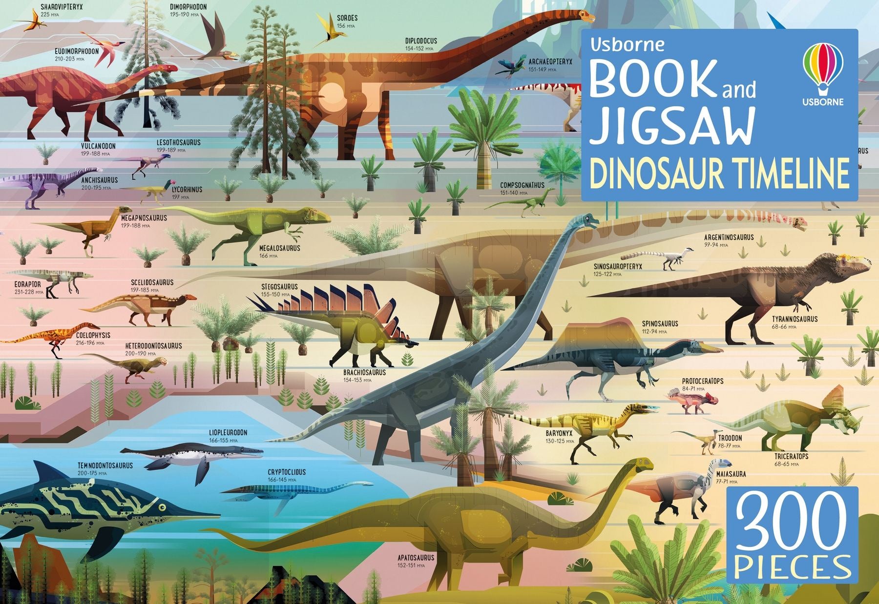 Usborne Book and Jigsaw: Dinosaur Timeline