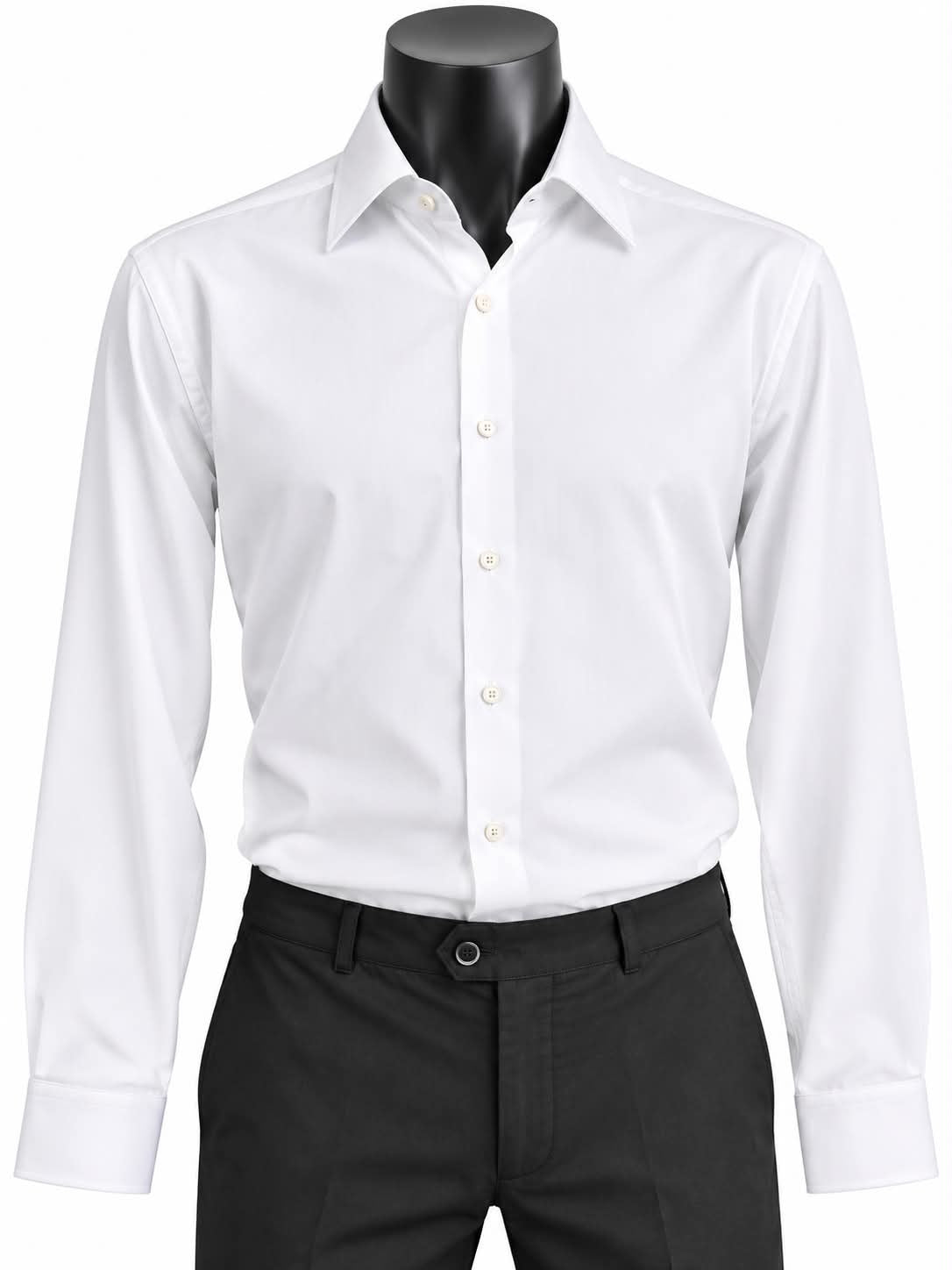 Bamboo Cotton Shirt SB-02 White - AK Demire