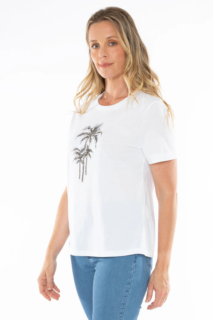 59612015A Beaded Palm Tee