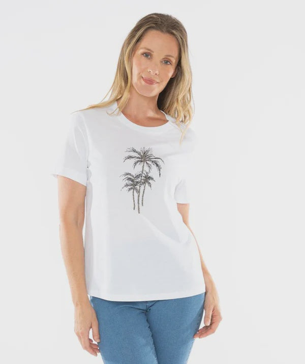 59612015A Beaded Palm Tee