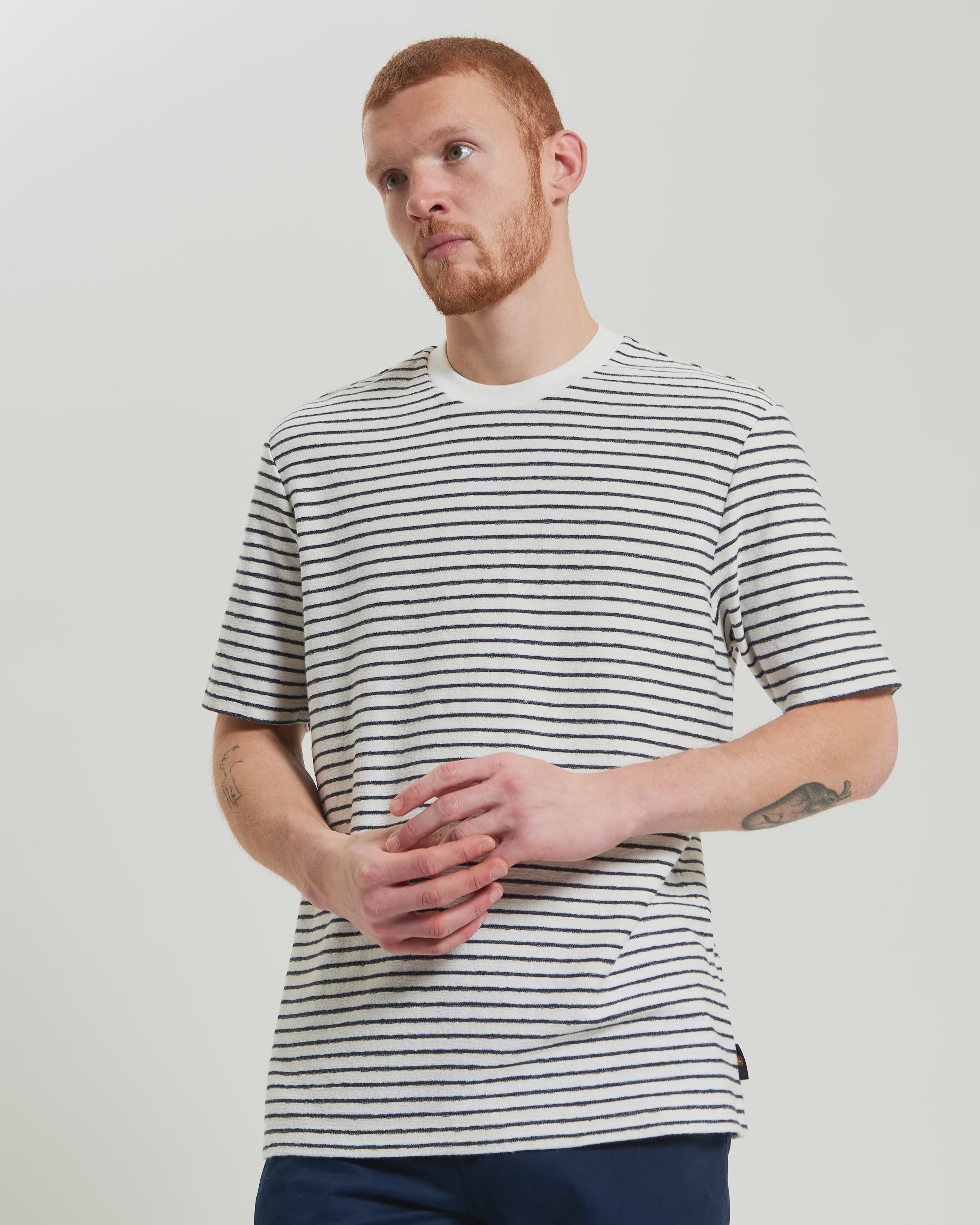 Ben Sherman Textured Stripe Tee