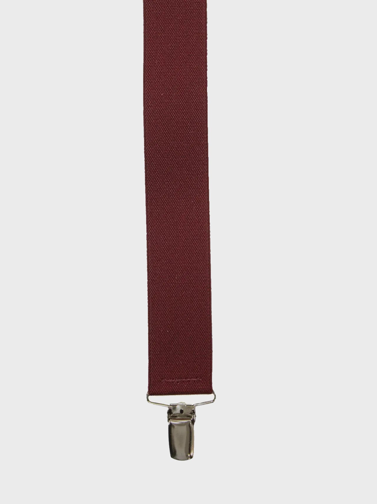 Braces X-Back Plain Burgundy 35mm - Buckle