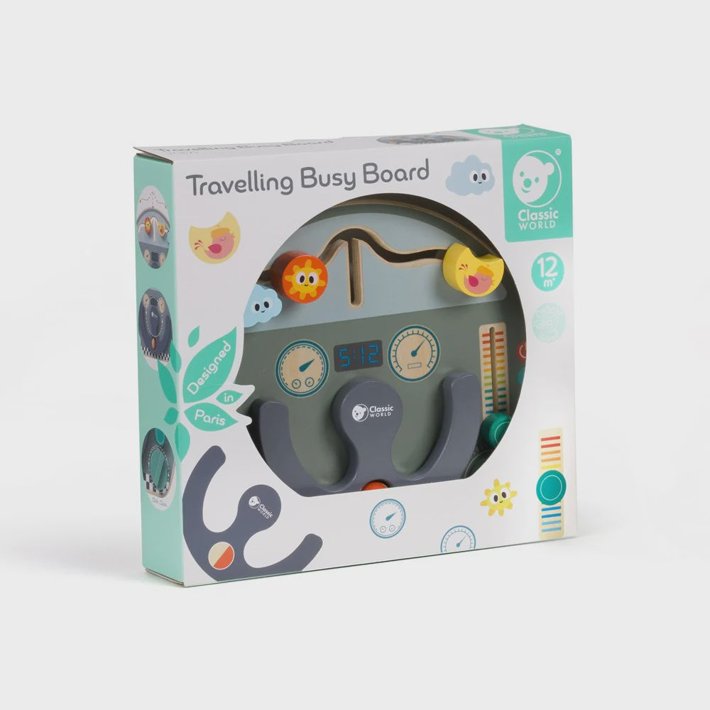 Wooden Traveling Busy Board - Johnco