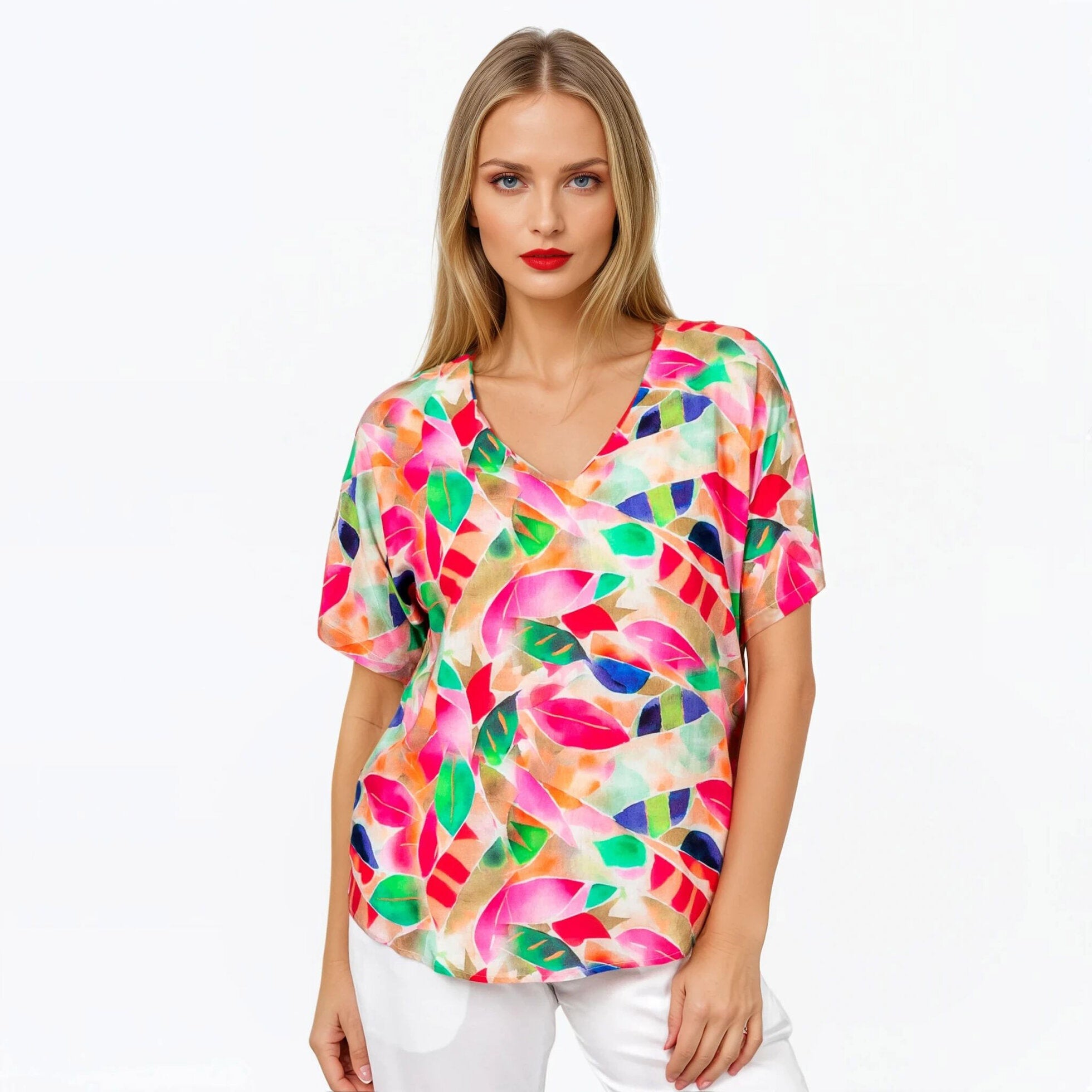 V-Neck Tee La Peach - Claire Powell