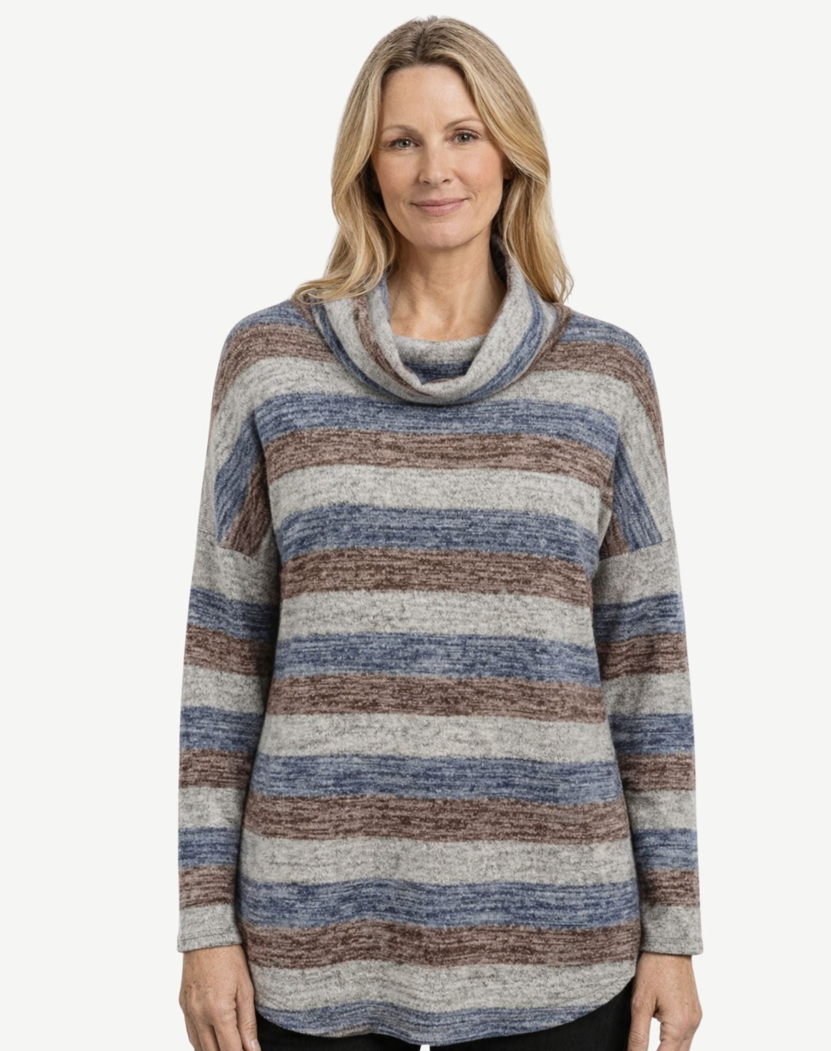 Super Soft YD Jumper Dark Walnut/Indigo Corfu