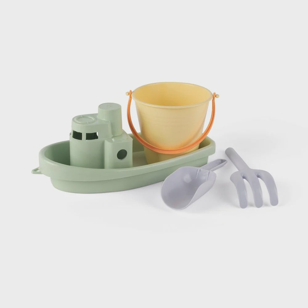Dantoy Pastel Recycled Boat & Bucket Set