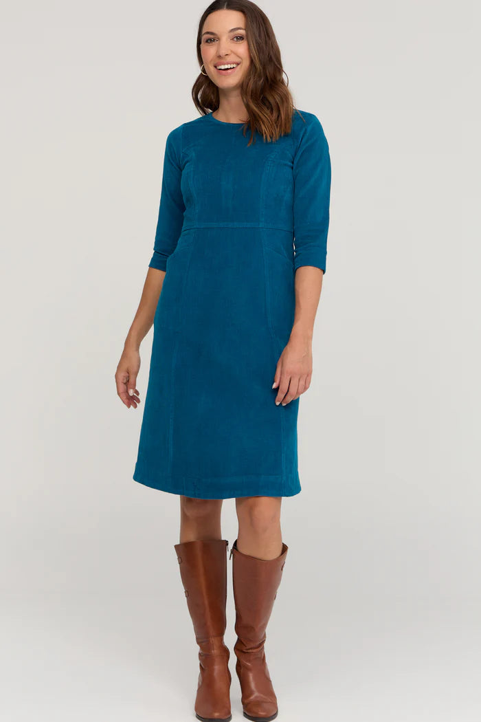 Bowie Dress Storm Blue - Ella & Sunday