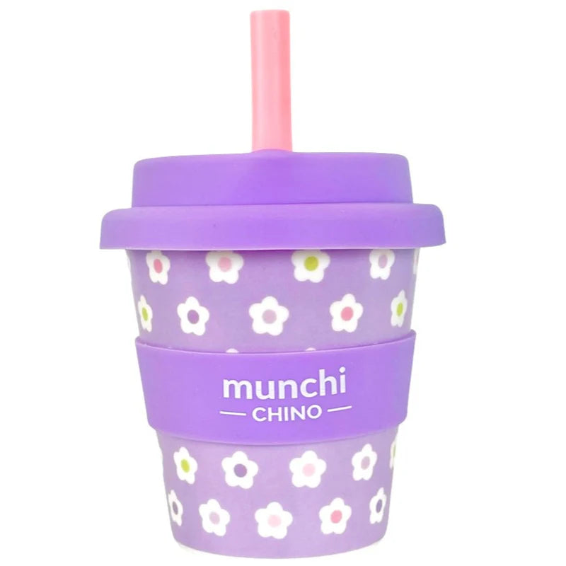 Munchi Babychino Cup w/ Silicone Straw (4oz)
