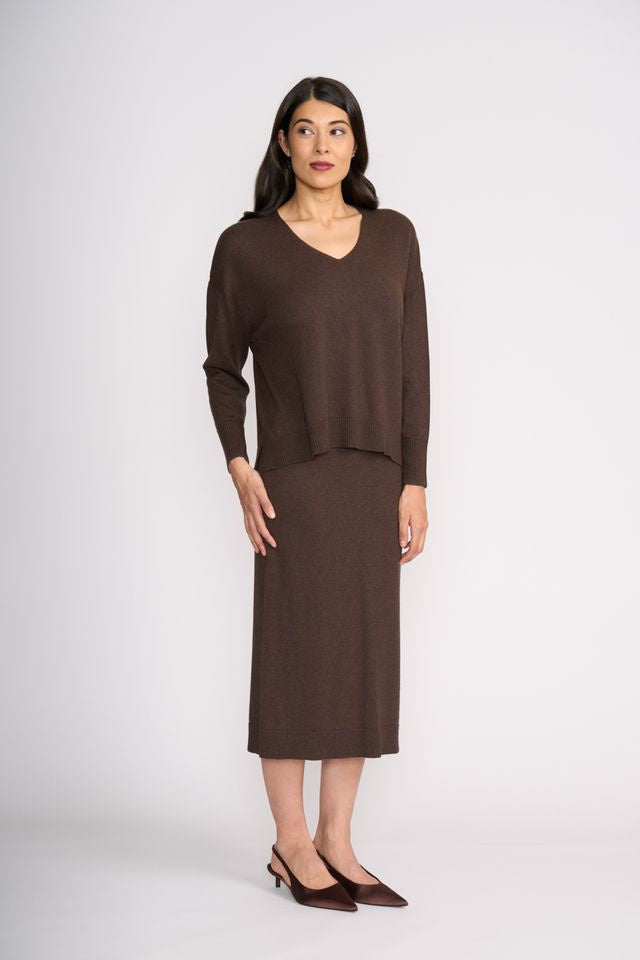 Set Play Skirt Cocoa Foil