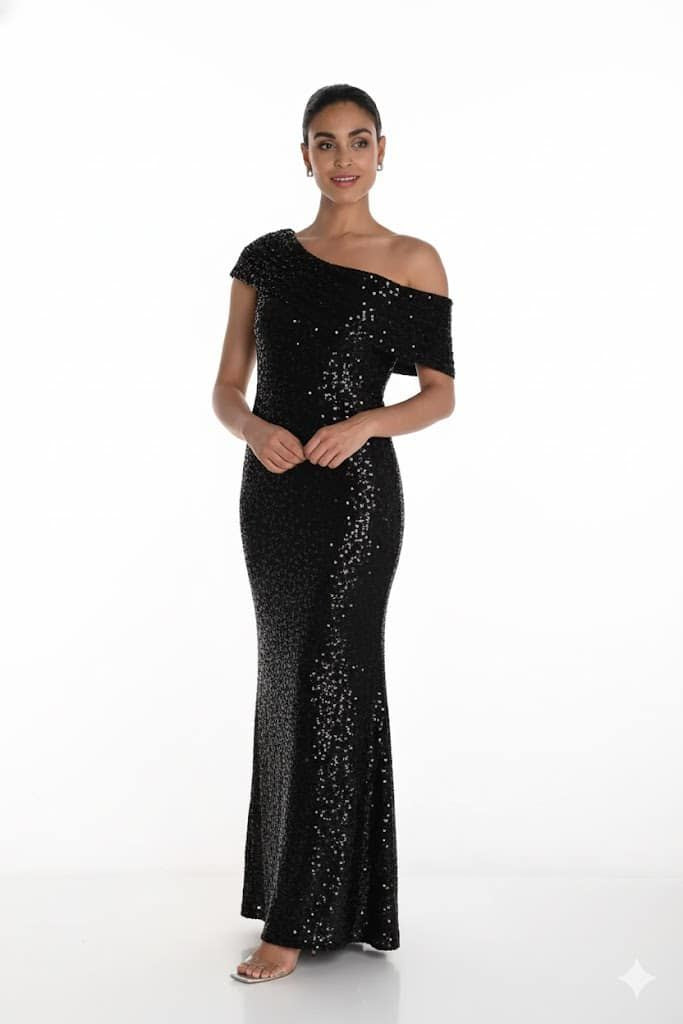 Frank Lyman Sequin Evening Dress 268270
