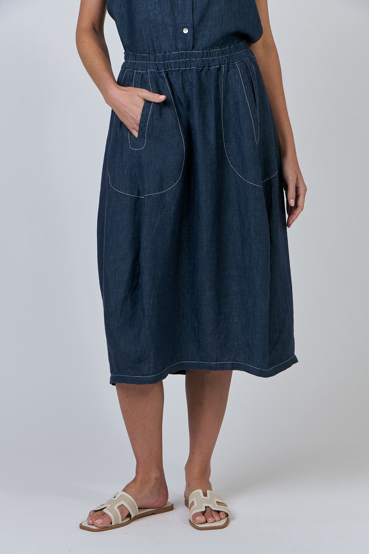GA639 Linen Skirt