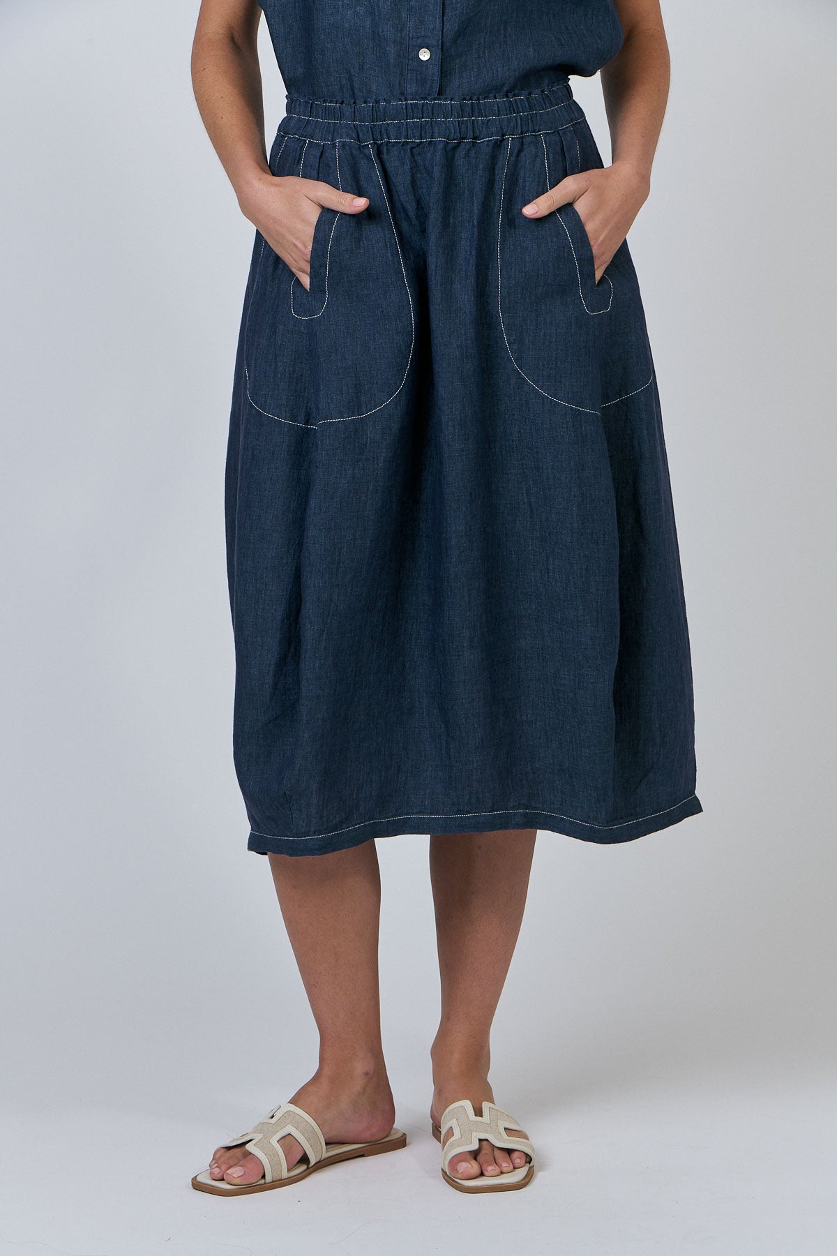 GA639 Linen Skirt