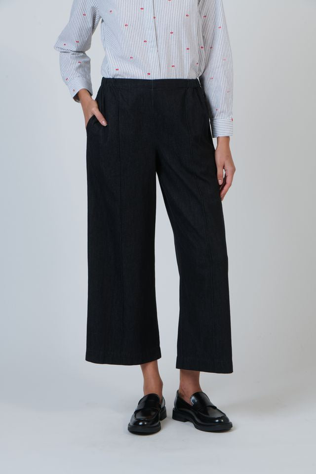 Linen Bikie Pant Naturals by O & J