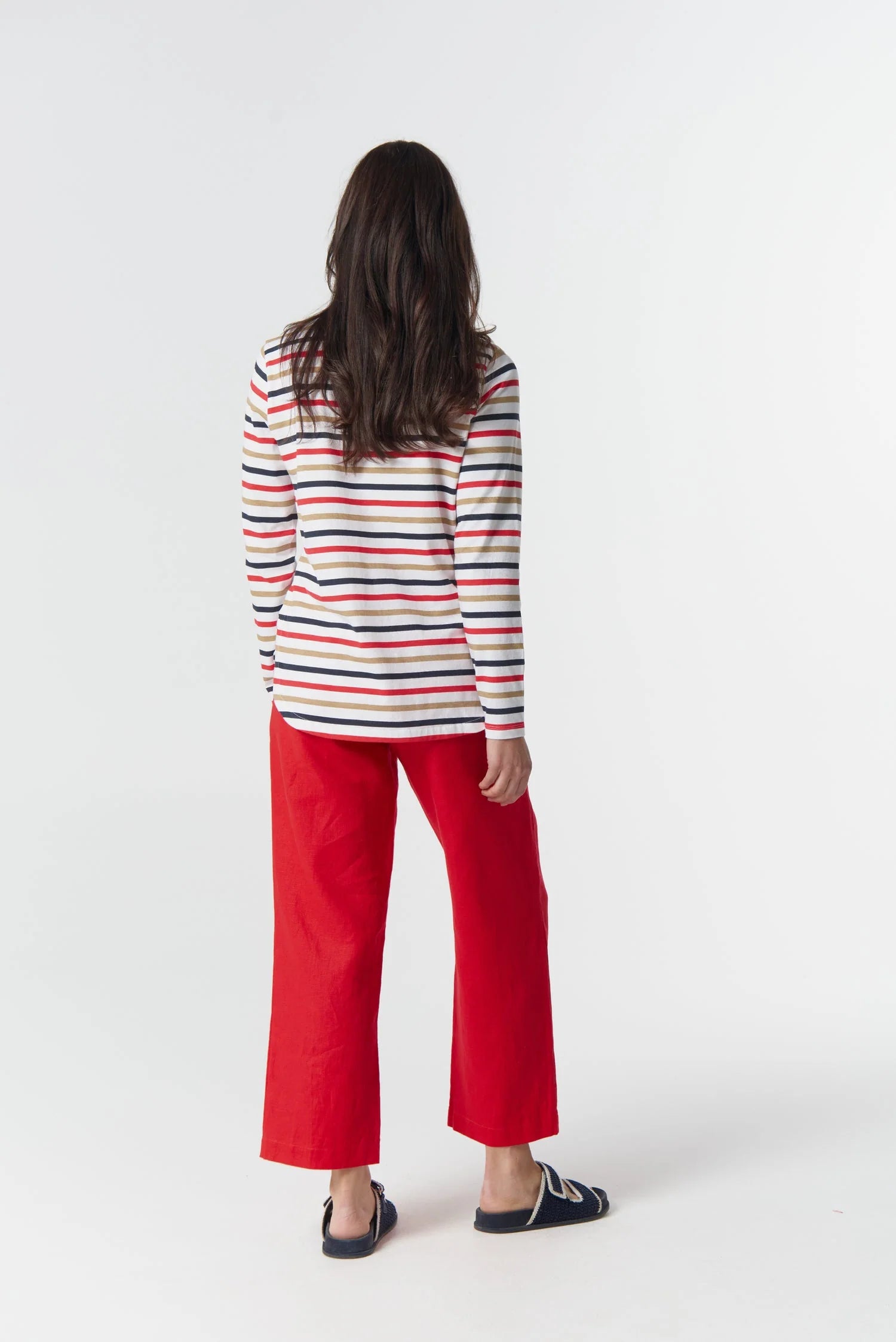 Original Multi Stripe Long Sleeve Top Goondiwindi
