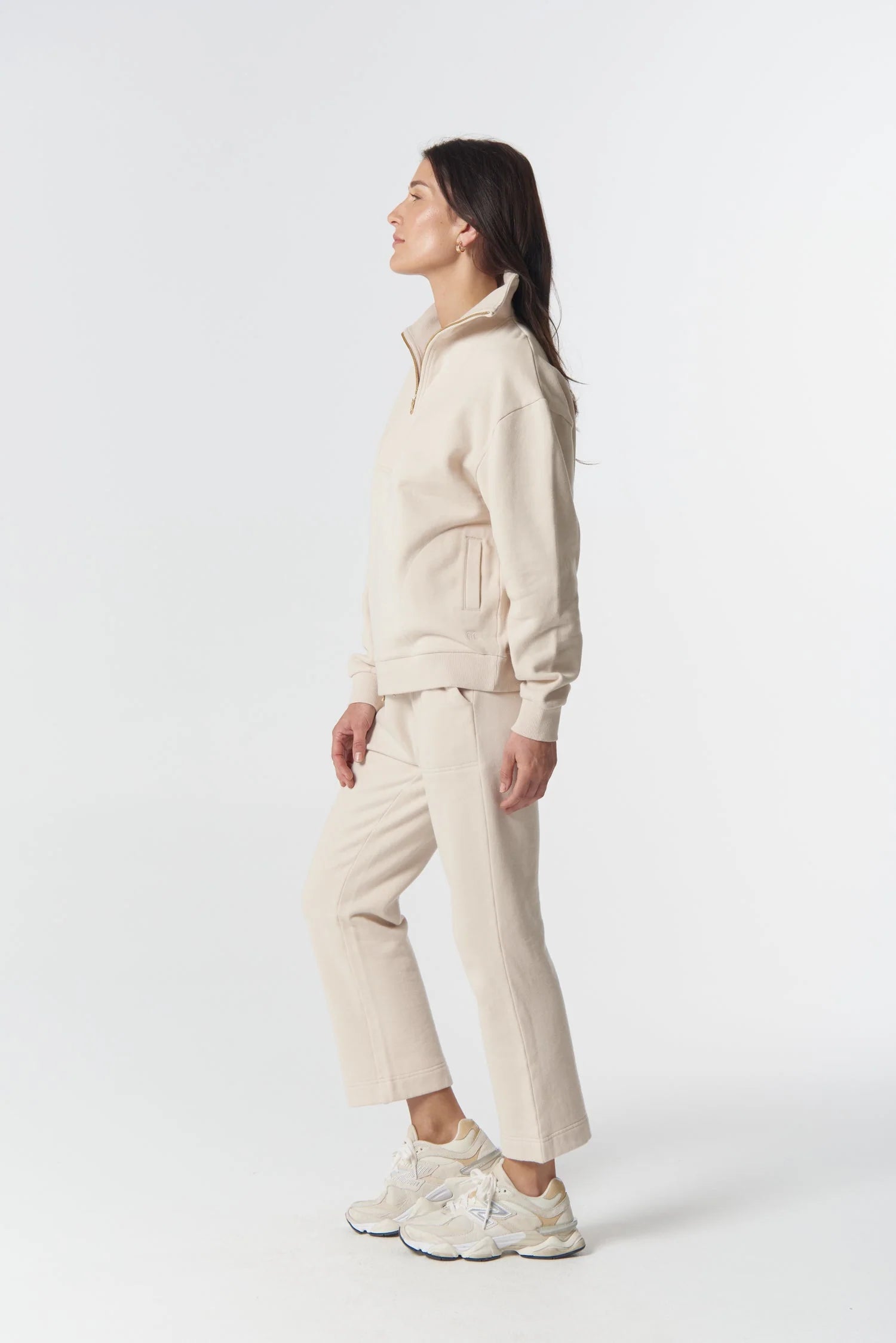 Rugged 1/2 Zip Cotton Sweater - Goondiwindi