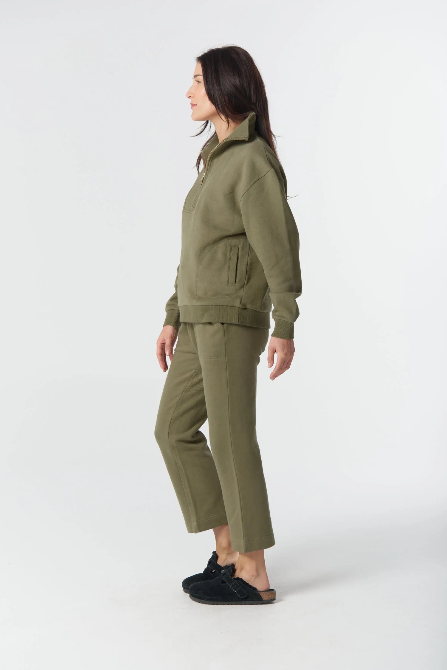 Rugged 1/2 Zip Cotton Sweater - Goondiwindi
