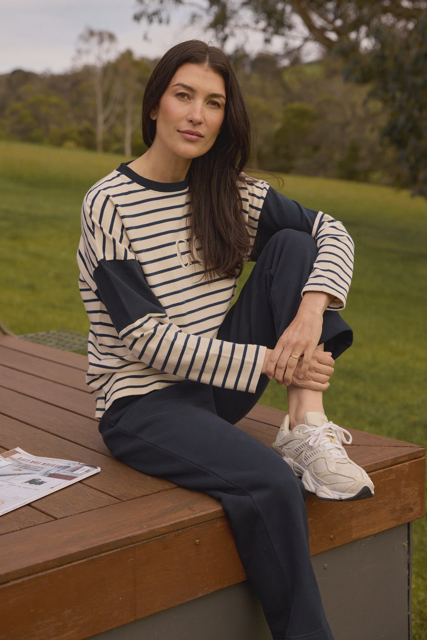 Striped GC Logo Sweater Goondiwindi
