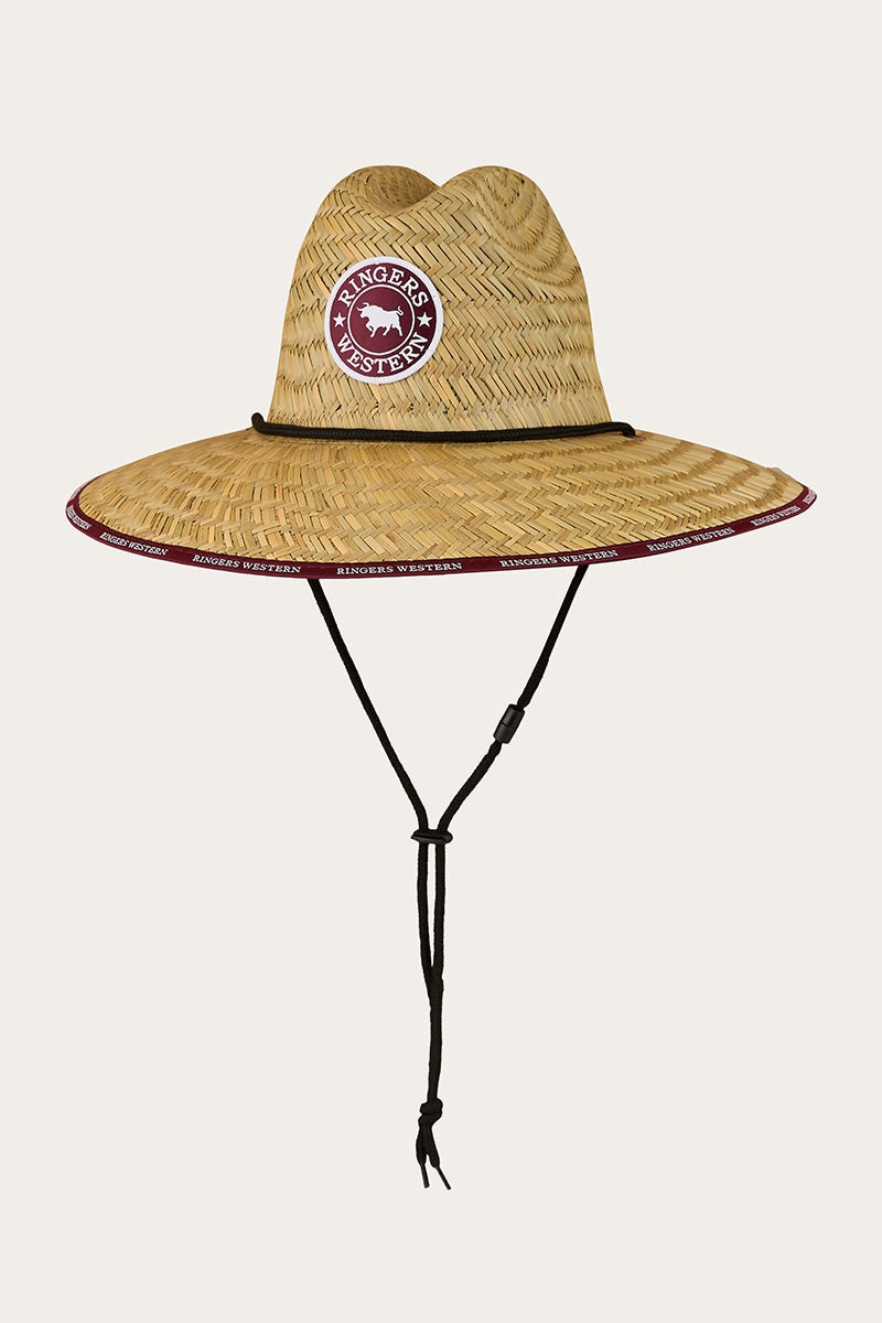 Paddy Straw Hat Burgundy