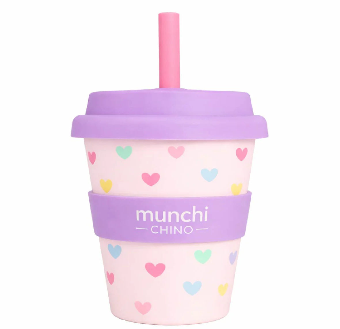 Munchi Babychino Cup w/ Silicone Straw (4oz)