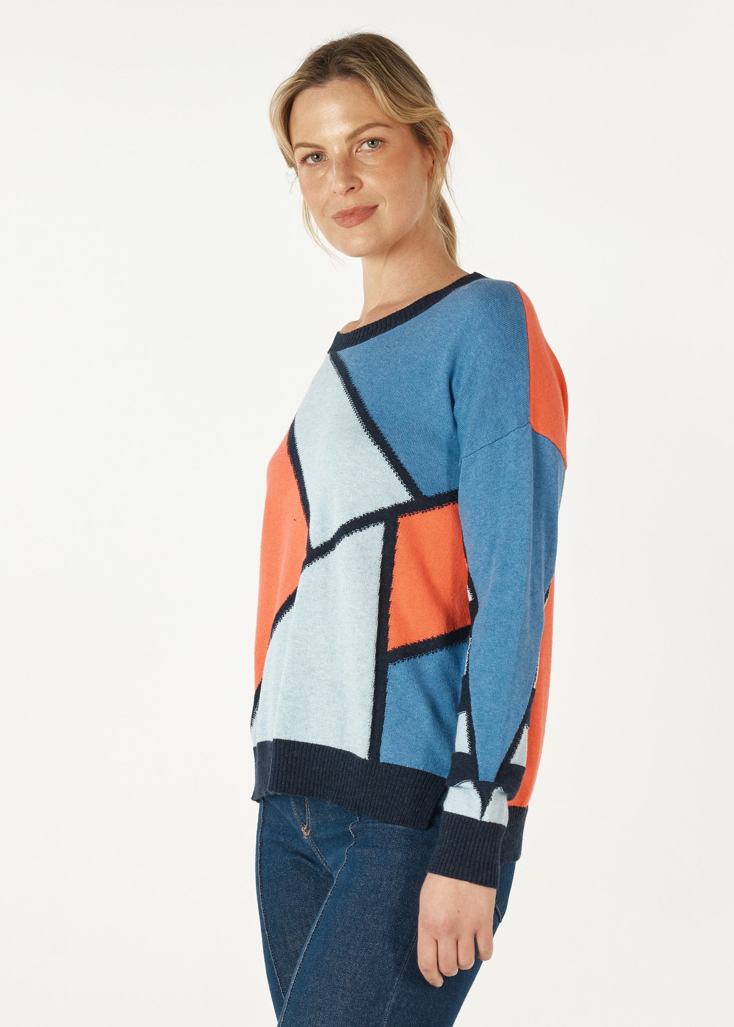 Mosaic Intarsia Jumper - ZP 7141
