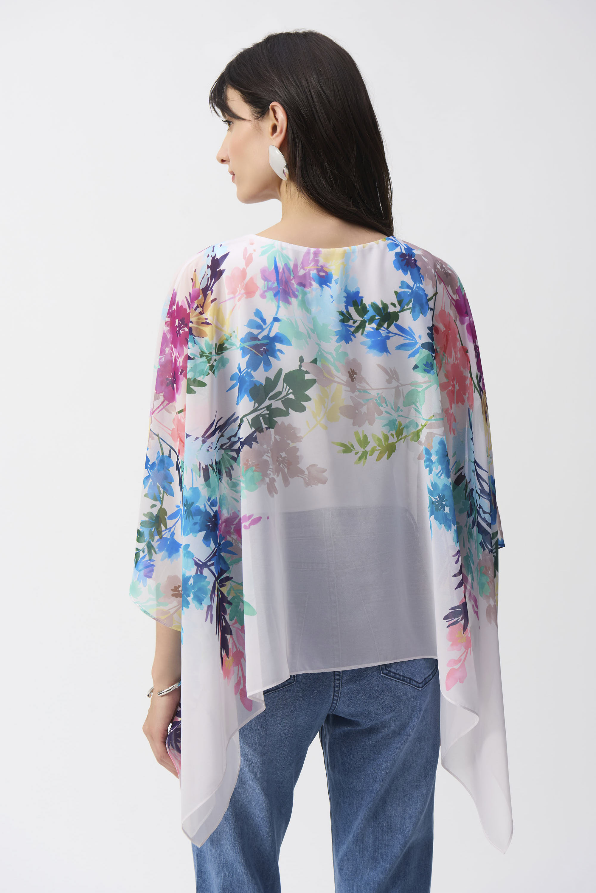 Floral Bohemian Kimono Top - Joseph Ribkoff