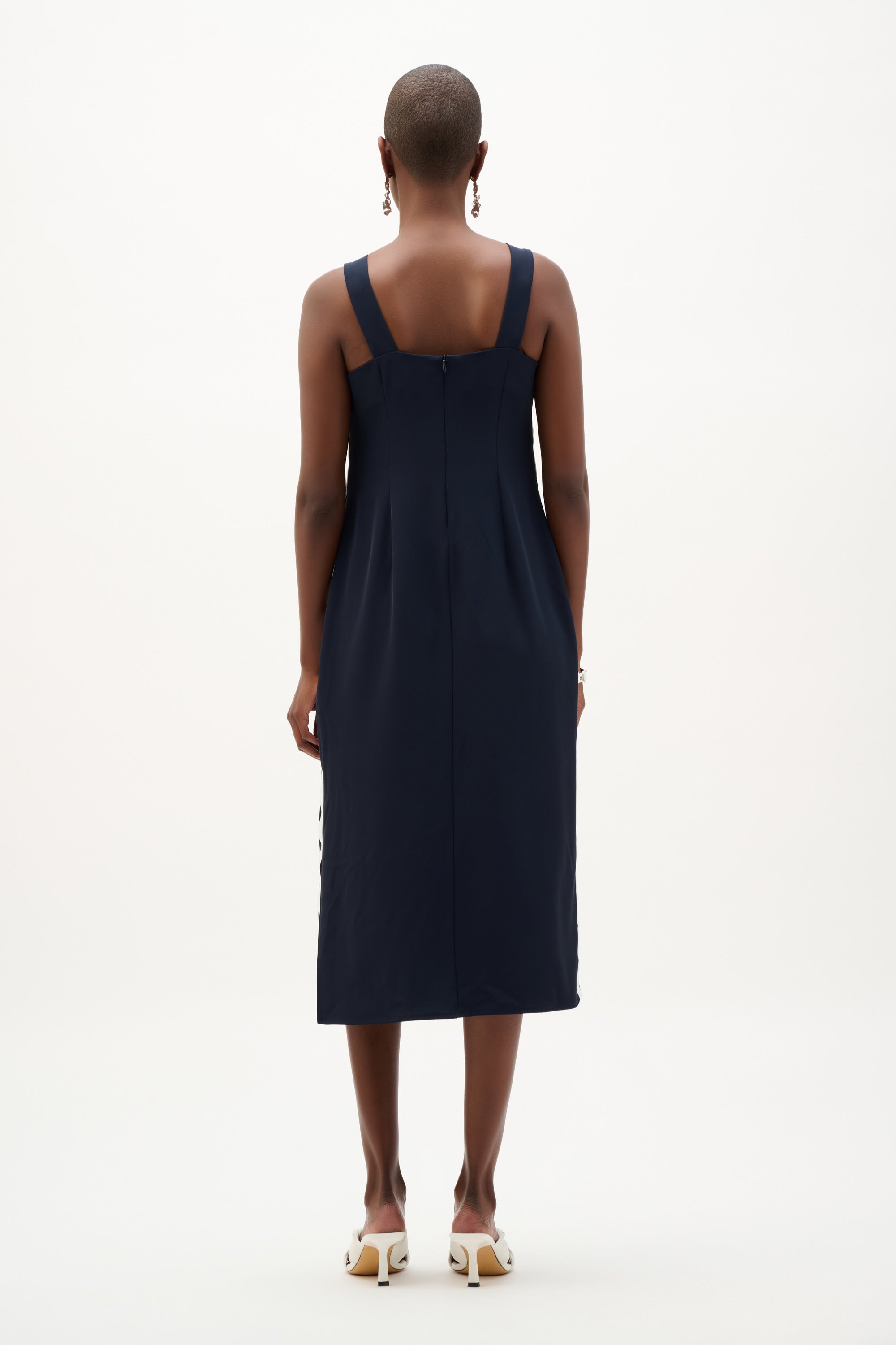 Midi A-line Dress Midnight Blue - Joseph Ribkoff