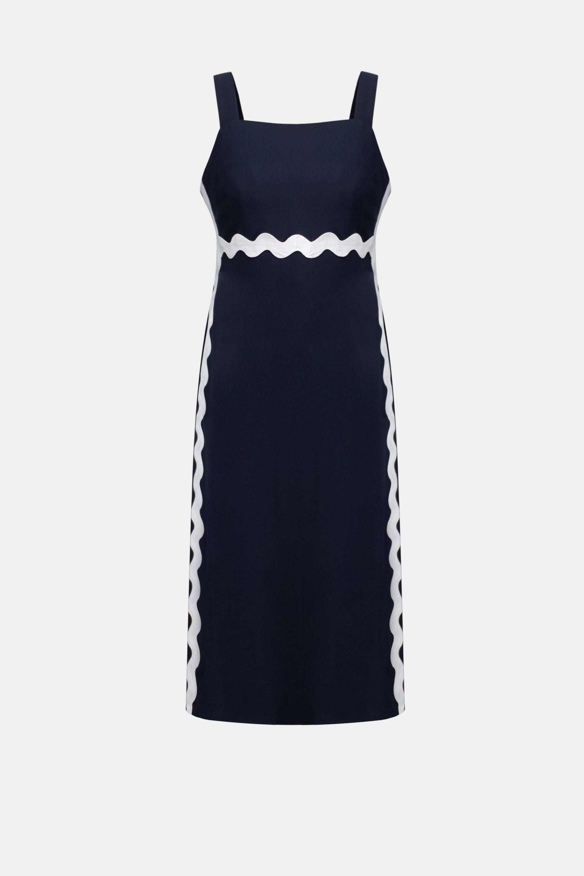 Midi A-line Dress Midnight Blue - Joseph Ribkoff