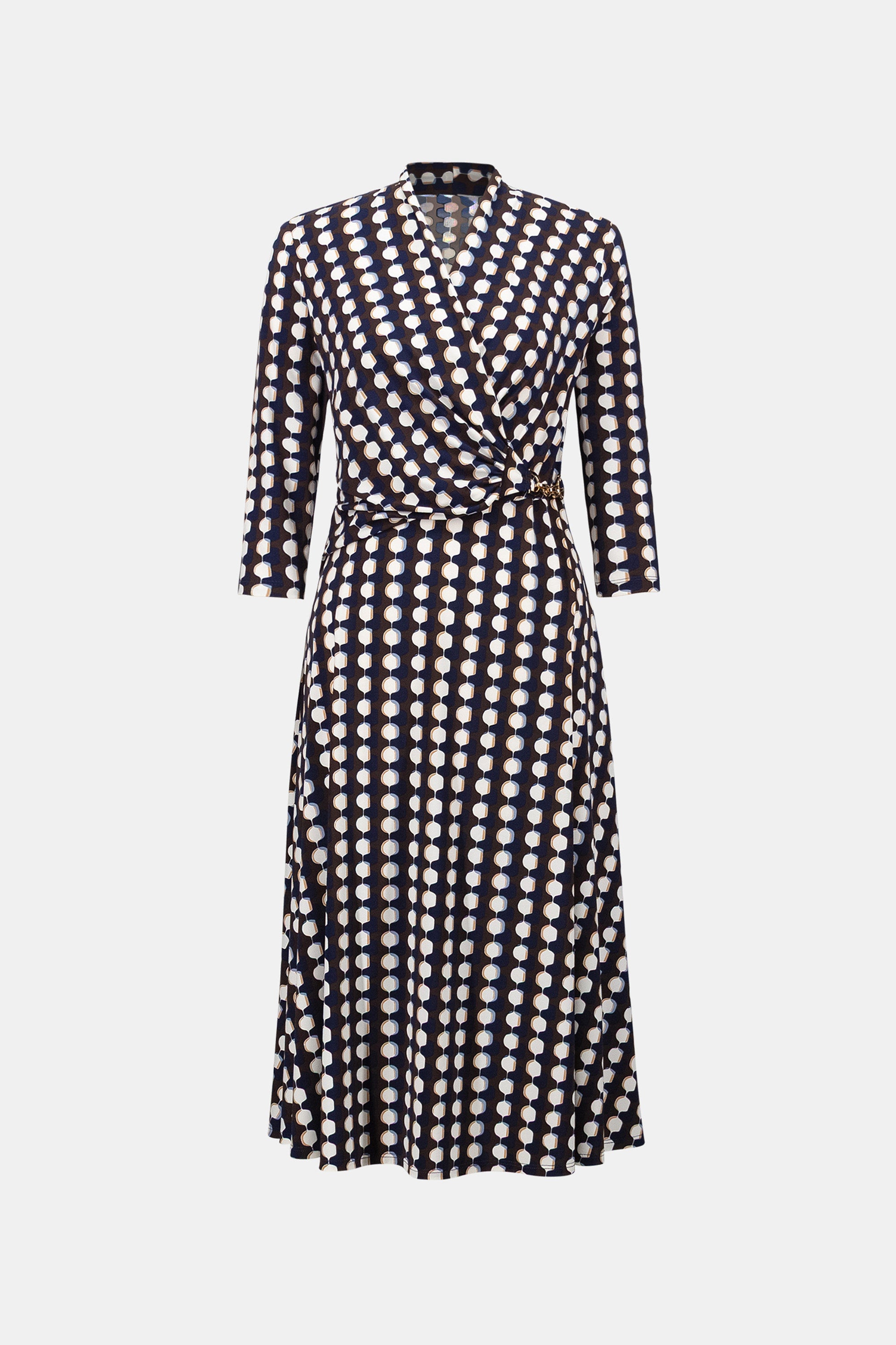 Printed Silky Knit Fit & Flare Dress - Joseph Ribkoff