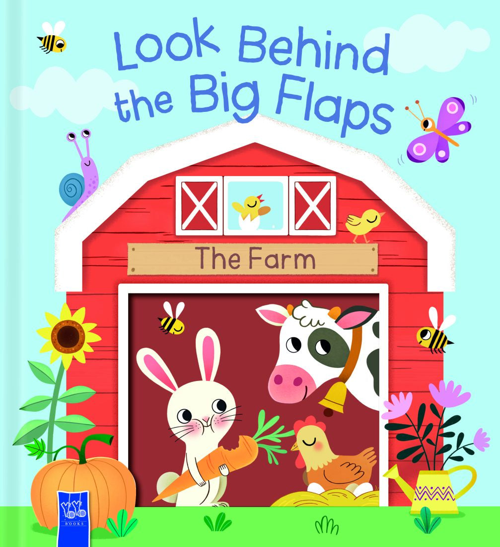 Look Behind The Big Flaps: The Farm Board Book - Brumby Sunstate