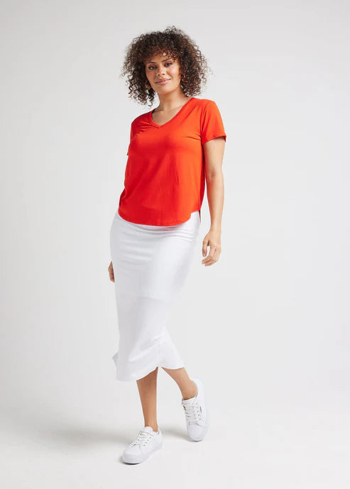 Veronica Bamboo V Neck Tee