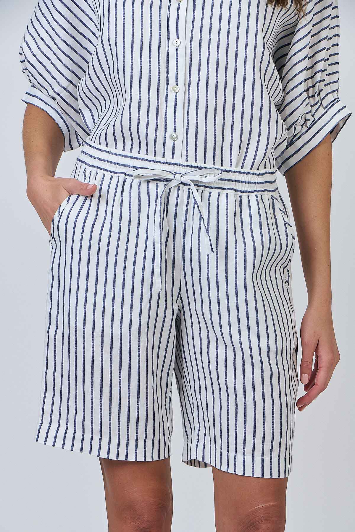 GA241 100% Linen Shorts