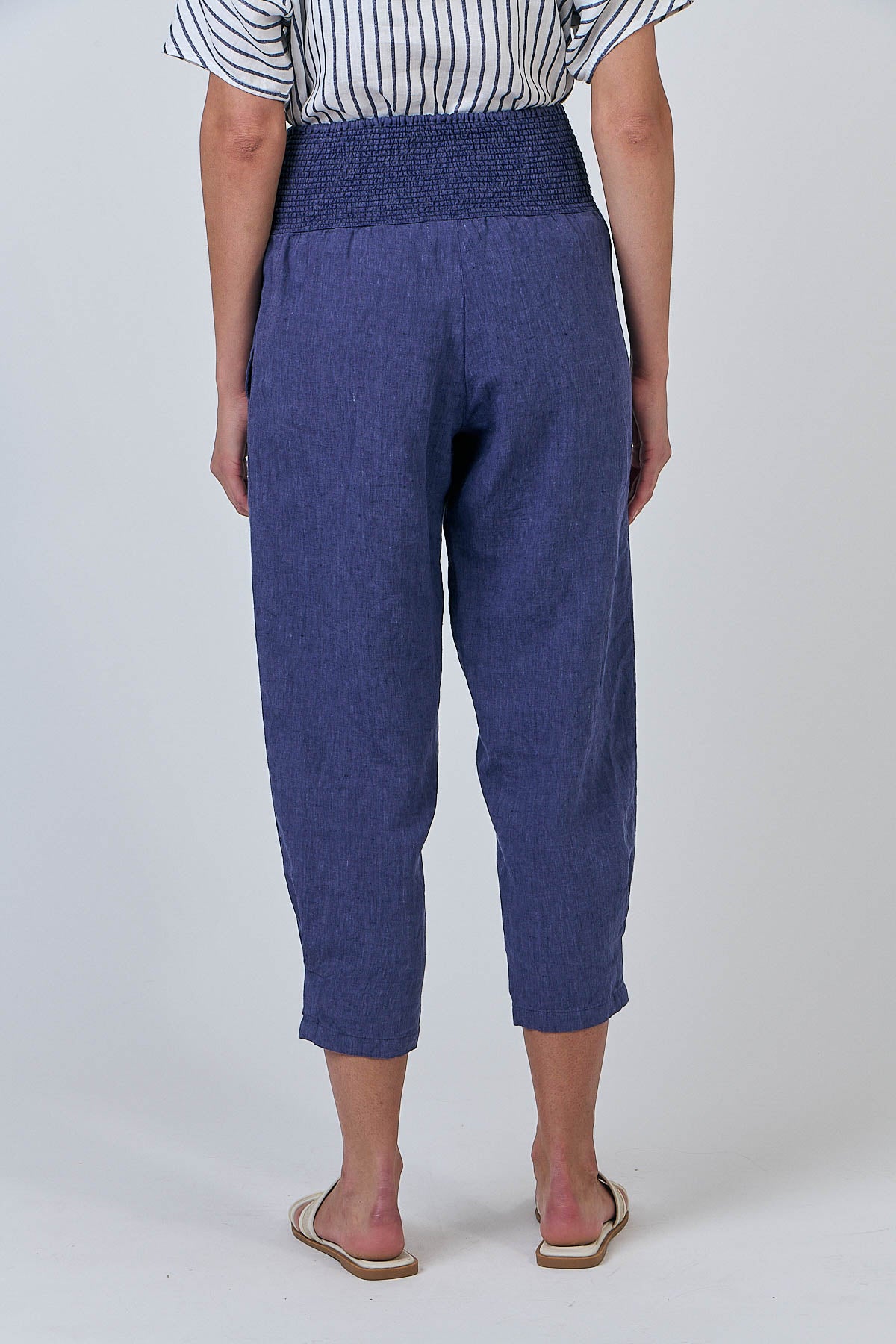 GA615 Wide Waistband Linen Pants
