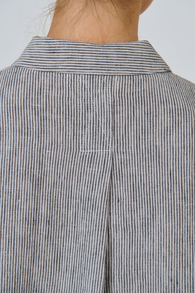 Linen Boxy Fit Top Rue - Naturals by O & J