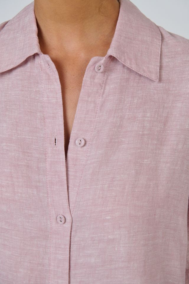 Linen Dress Radish - Naturals by O & J