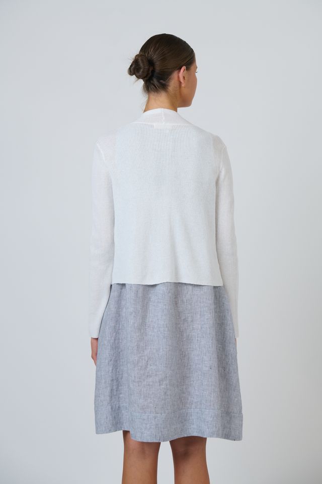 Knitted Cardigan White - Naturals by O & J