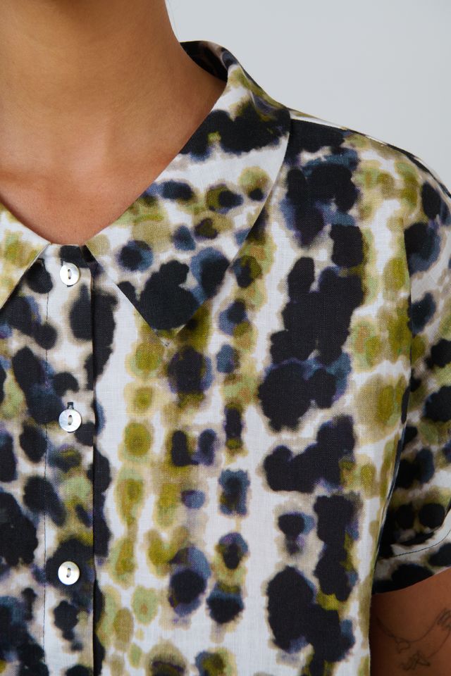 Linen Shirt Lichen - Naturals by O & J